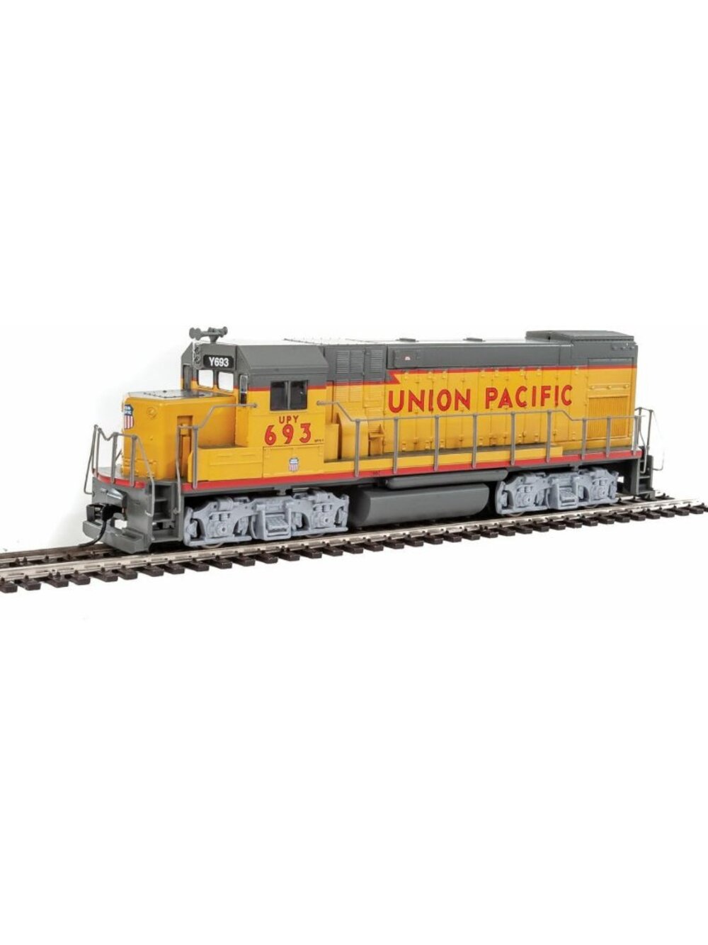 HO Scale Model Locomotive - EMD GP15-1 Train Engine, Union Pacific Colors, DC